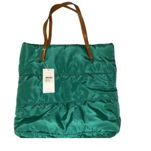UGG Blaise Mini Tote Puffer Bag Purse Green 12 in. H